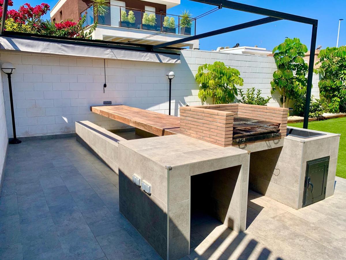 9 Moderna Villa Independiente -Jacuzzi- Gran Alacant Puerto Marino Exteriör bild